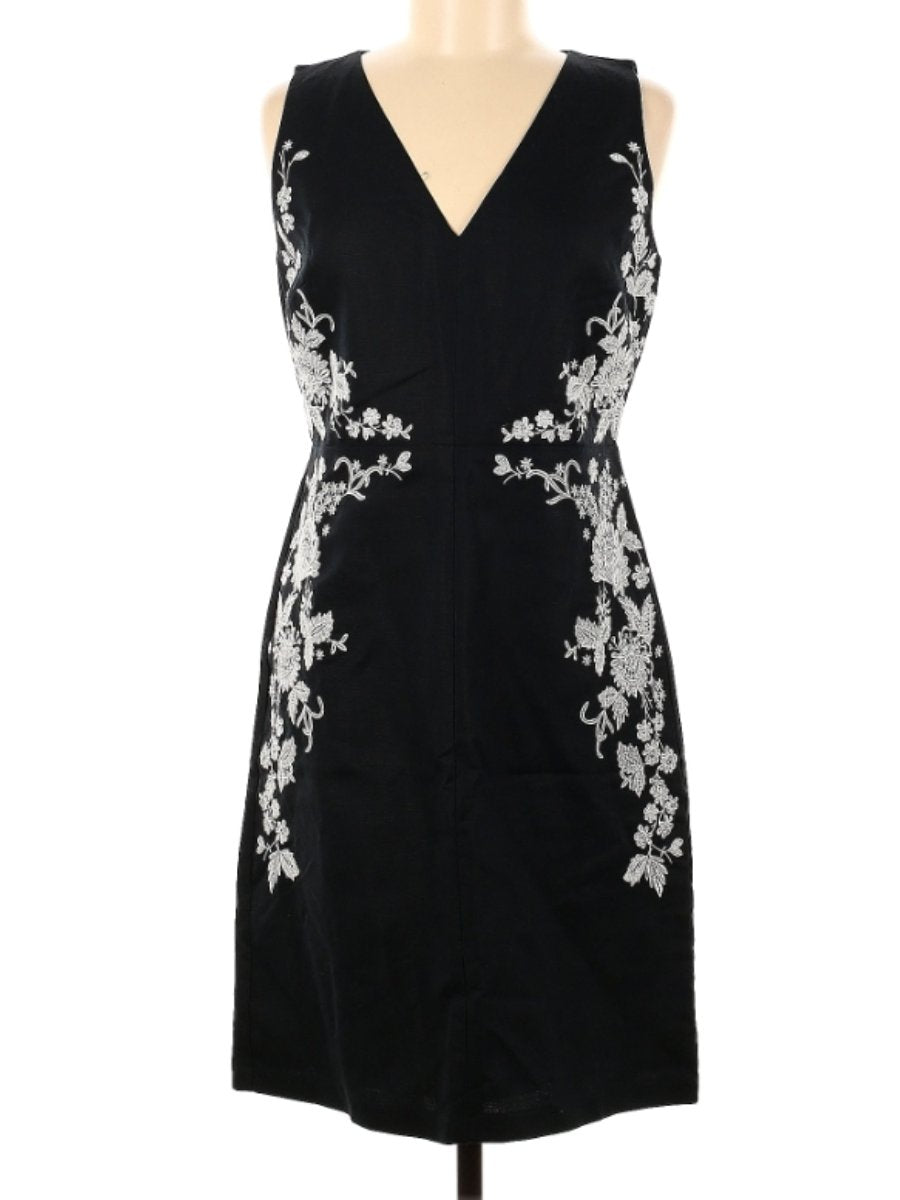 Embroidery Sleeveless Elegant Dress