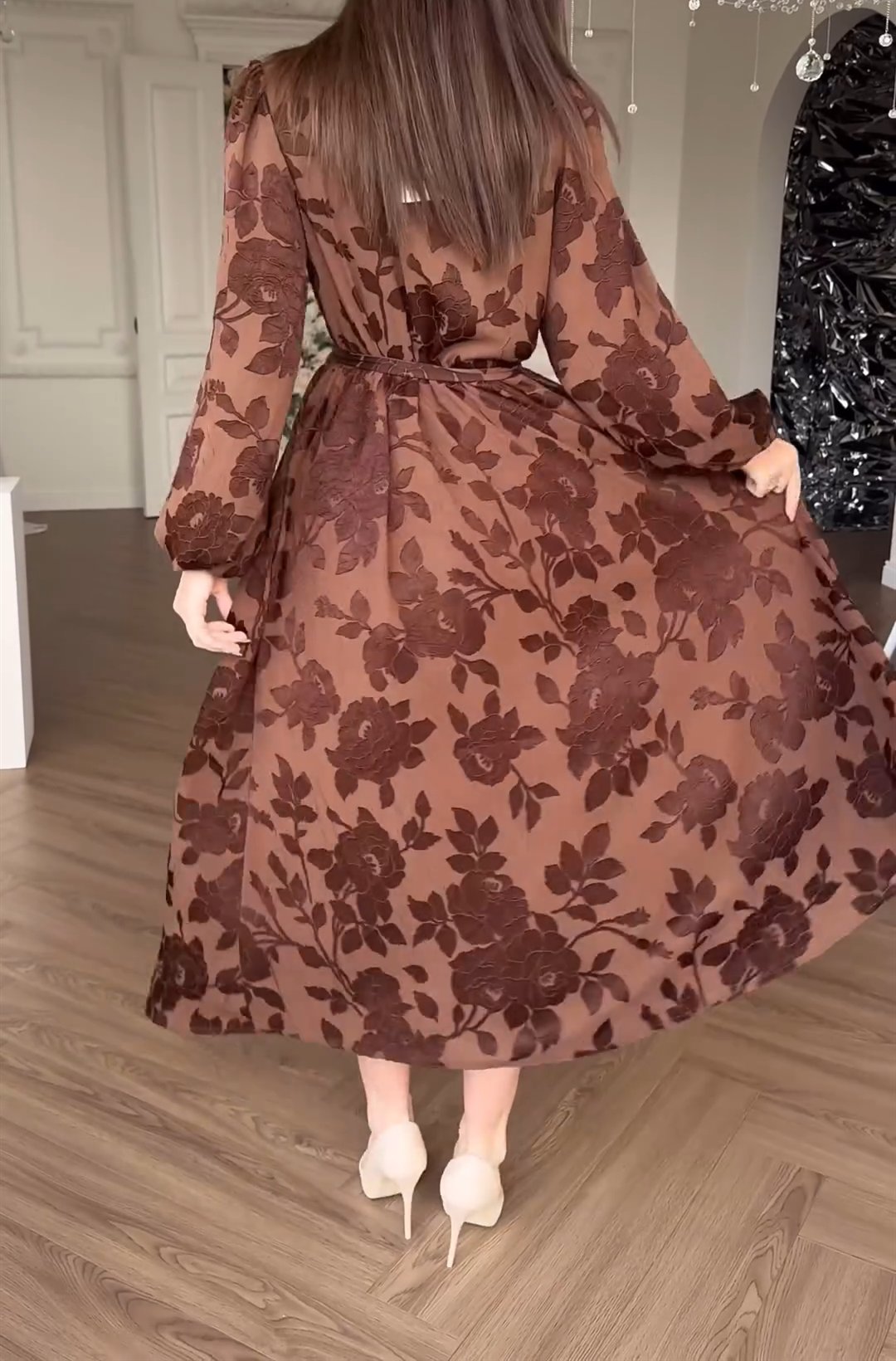 Brown Autumn Dress