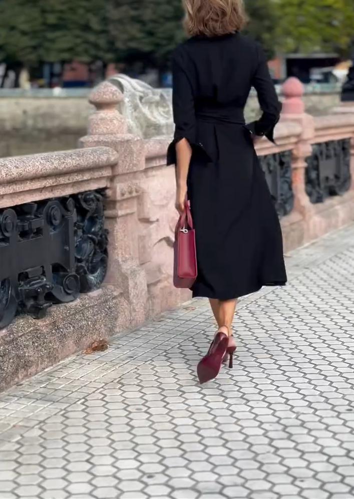 Black Button Down Dress